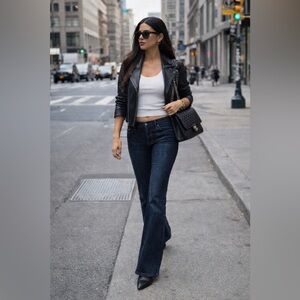 GAP 2008 Women’s CURVY FLARE Low Rise Dark Wash Jeans 10